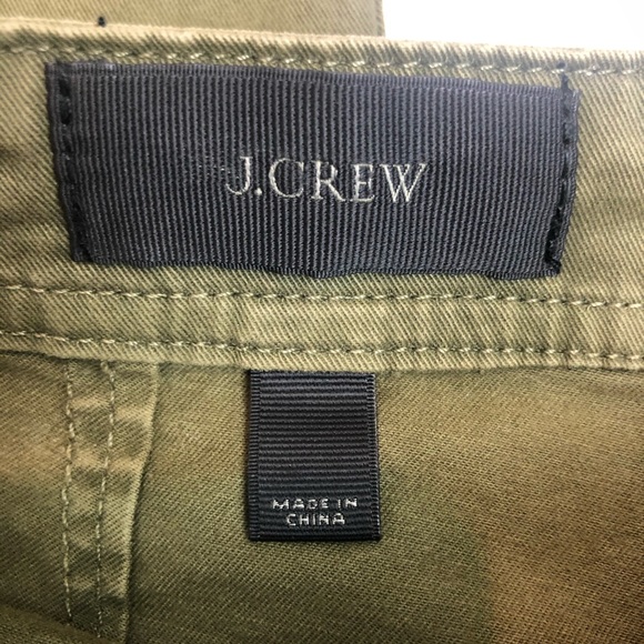 J. Crew Skinny Green Twill Utility Washed Pant - Picture 7 of 10